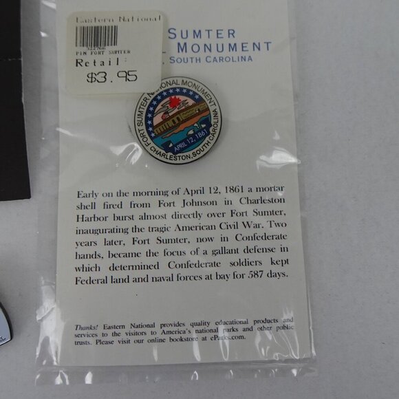 Lot of 5 Lapel Pins National Park Service Alcatraz Congaree Ft Sumter + 2 Extra - Picture 6 of 9